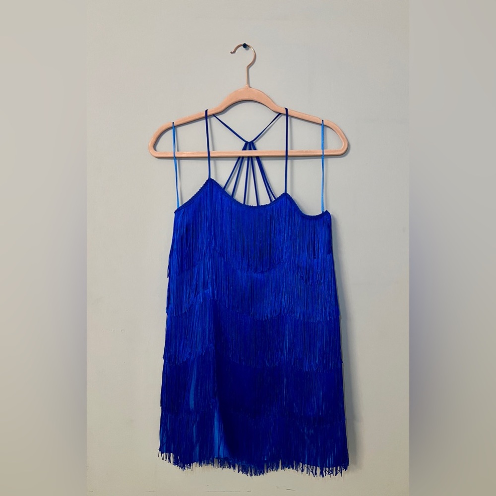 FRINGED MINI DRESS